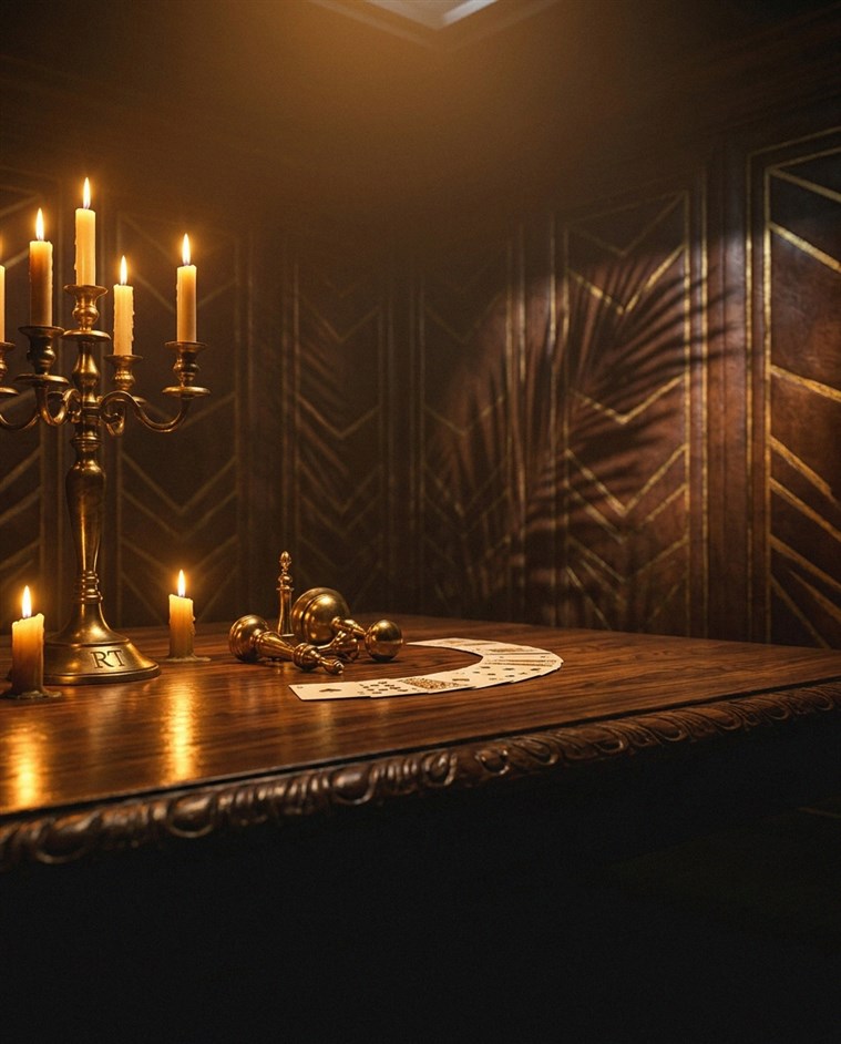 Hazardný terminál s kartami a žetónmi na stole